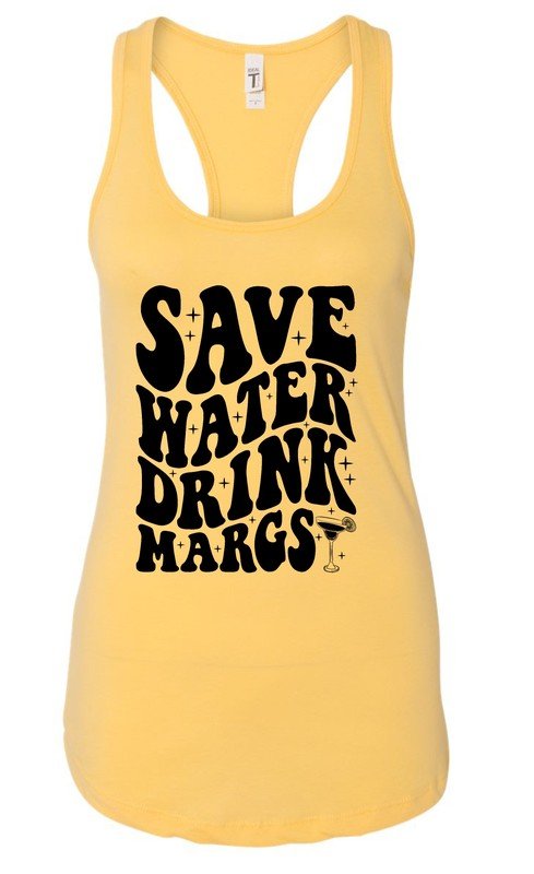 Save Water Drink Margs Summer Graphic Tank - Driftwood Boutique