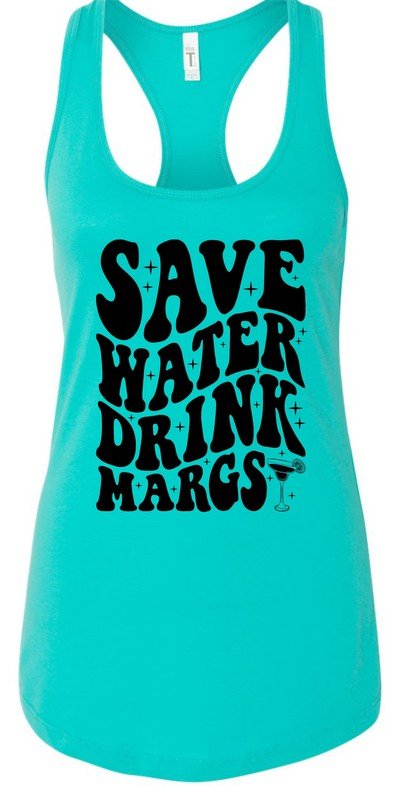 Save Water Drink Margs Summer Graphic Tank - Driftwood Boutique