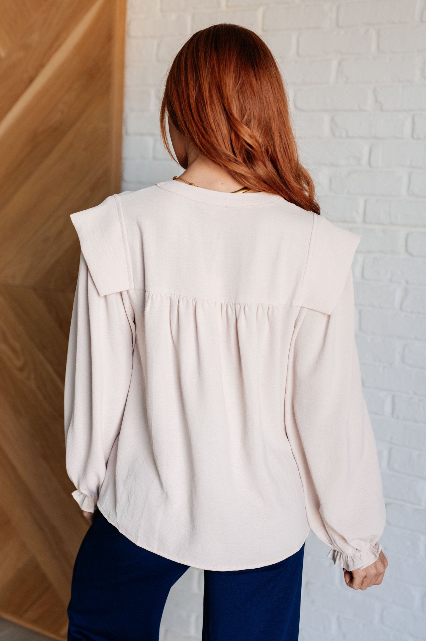 She Ought to Understand Balloon Sleeve Blouse - Driftwood Boutique
