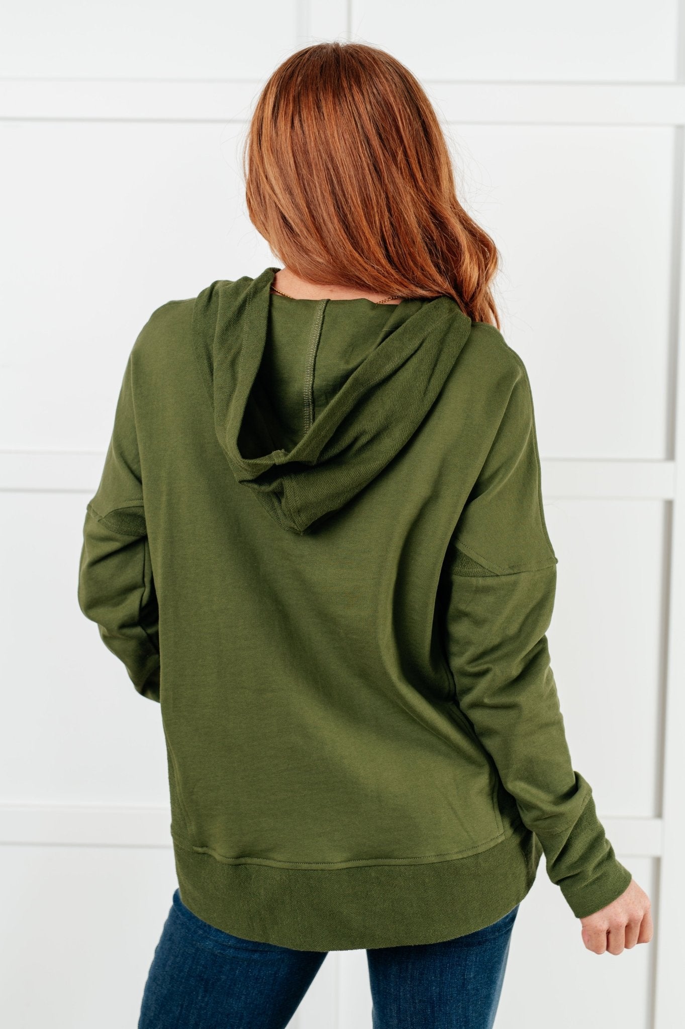 Simple Snug Snap Hooded Pullover - Driftwood Boutique