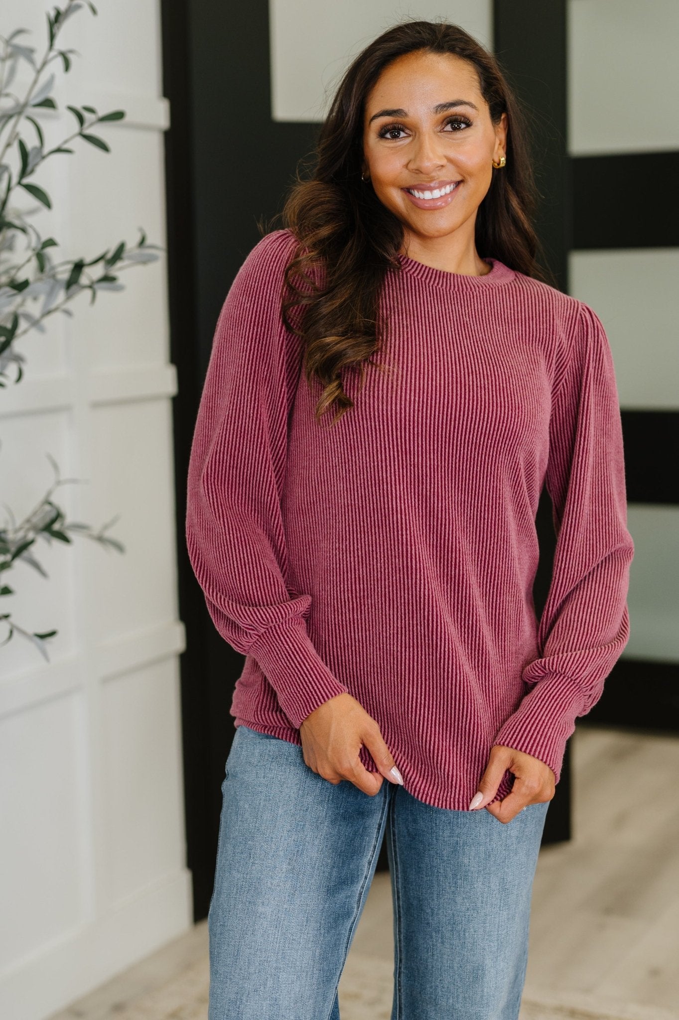 Simply Styled Balloon Sleeve Knit Top - Driftwood Boutique
