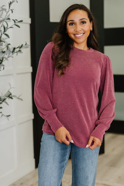 Simply Styled Balloon Sleeve Knit Top - Driftwood Boutique