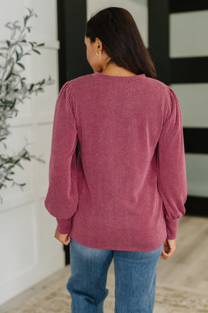 Simply Styled Balloon Sleeve Knit Top - Driftwood Boutique