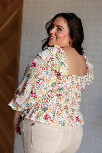 Social Season Smocked Elastic Blouse - Driftwood Boutique