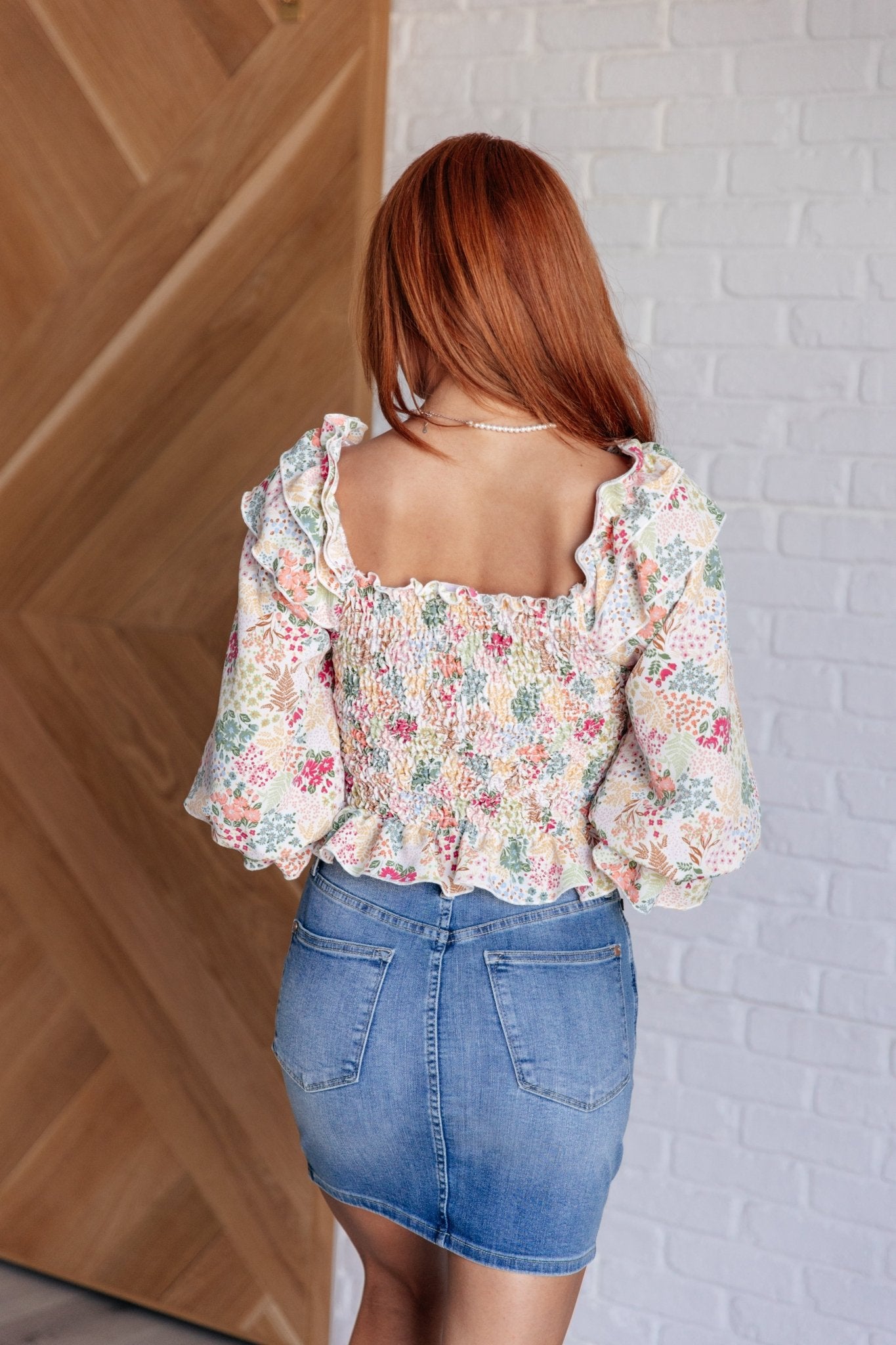 Social Season Smocked Elastic Blouse - Driftwood Boutique