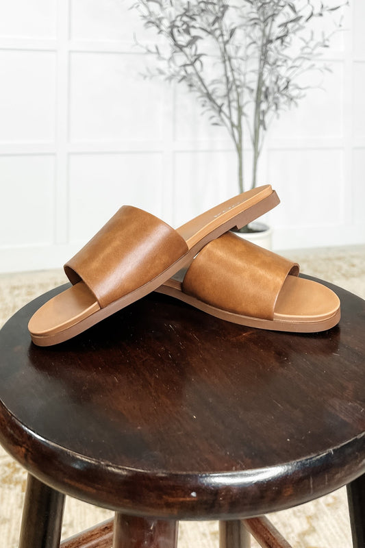 Sole Mate Slip on Sandals in Tan - Driftwood Boutique