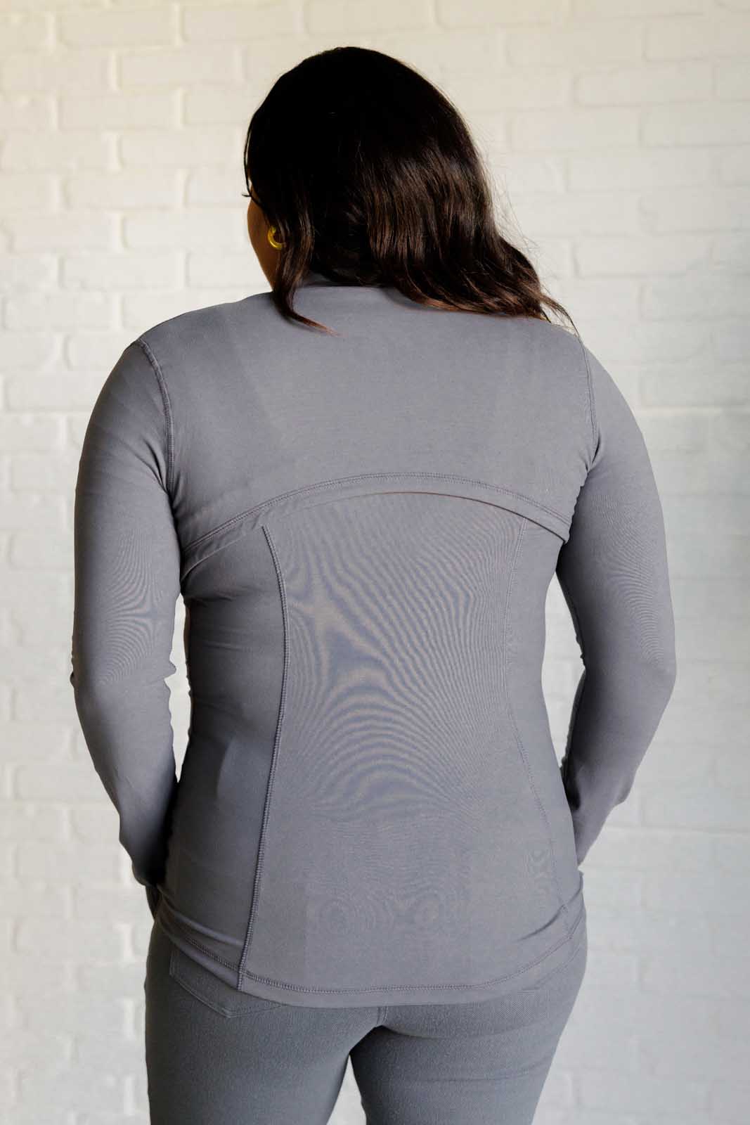 Staying Swift Activewear Jacket in Titanium - Driftwood Boutique