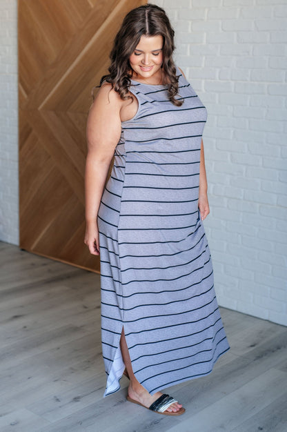 Still Got It Sleeveless Maxi In Gray - Driftwood Boutique