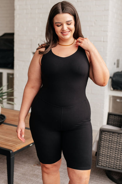 Sun Salutations Body Suit in Black - Driftwood Boutique