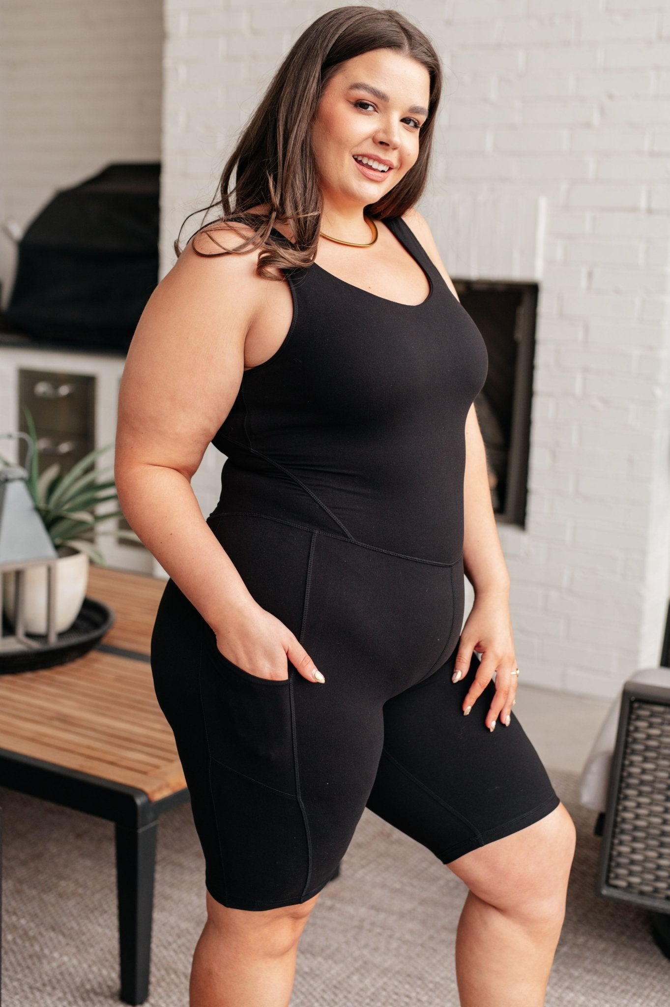 Sun Salutations Body Suit in Black - Driftwood Boutique