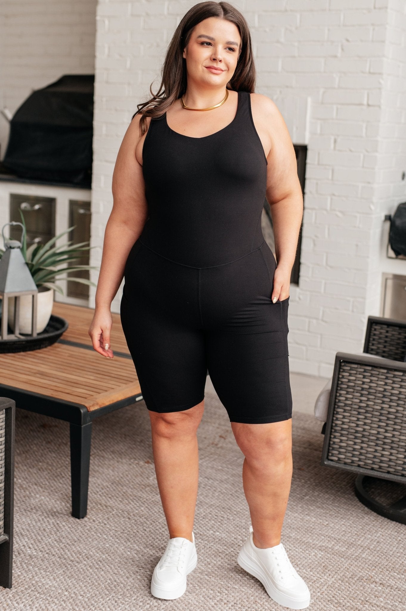 Sun Salutations Body Suit in Black - Driftwood Boutique