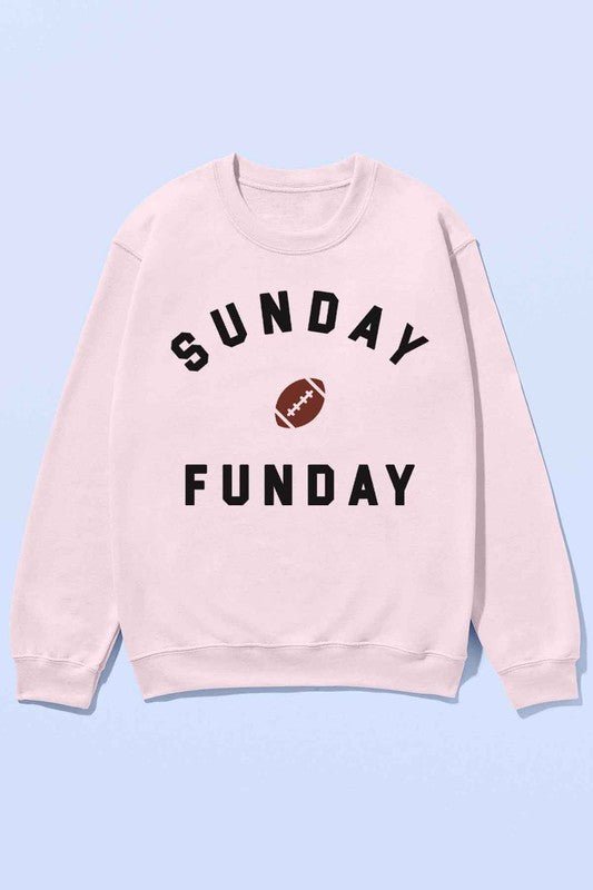 Sunday Fun Day Football Oversized Sweatshirt - Driftwood Boutique