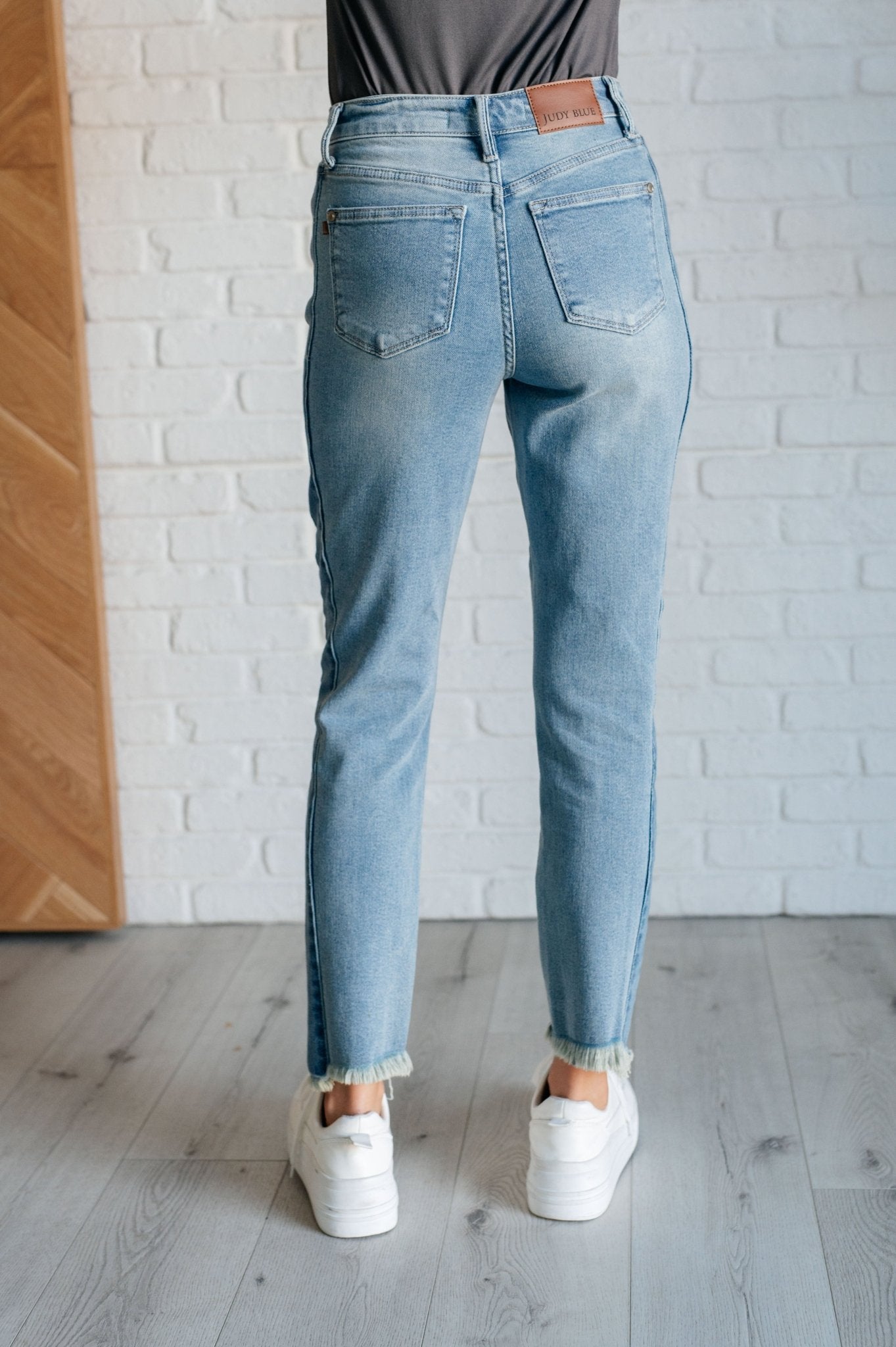 Susan High Rise Side Panel Detail Slim Jeans - Driftwood Boutique