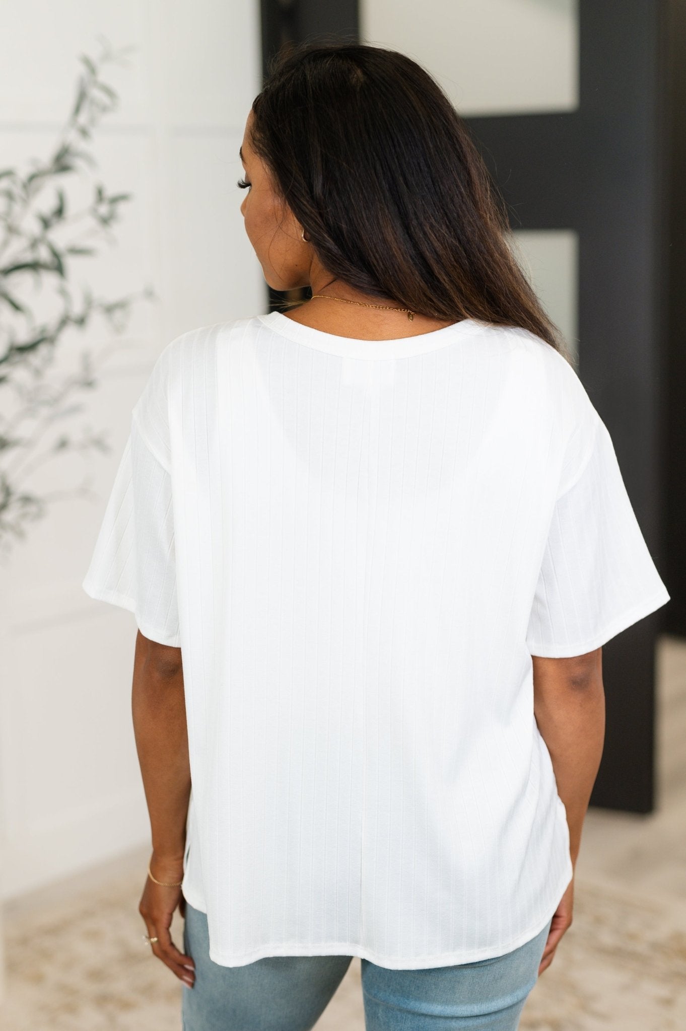 Take It Easy Slouchy Tee in Ivory - Driftwood Boutique