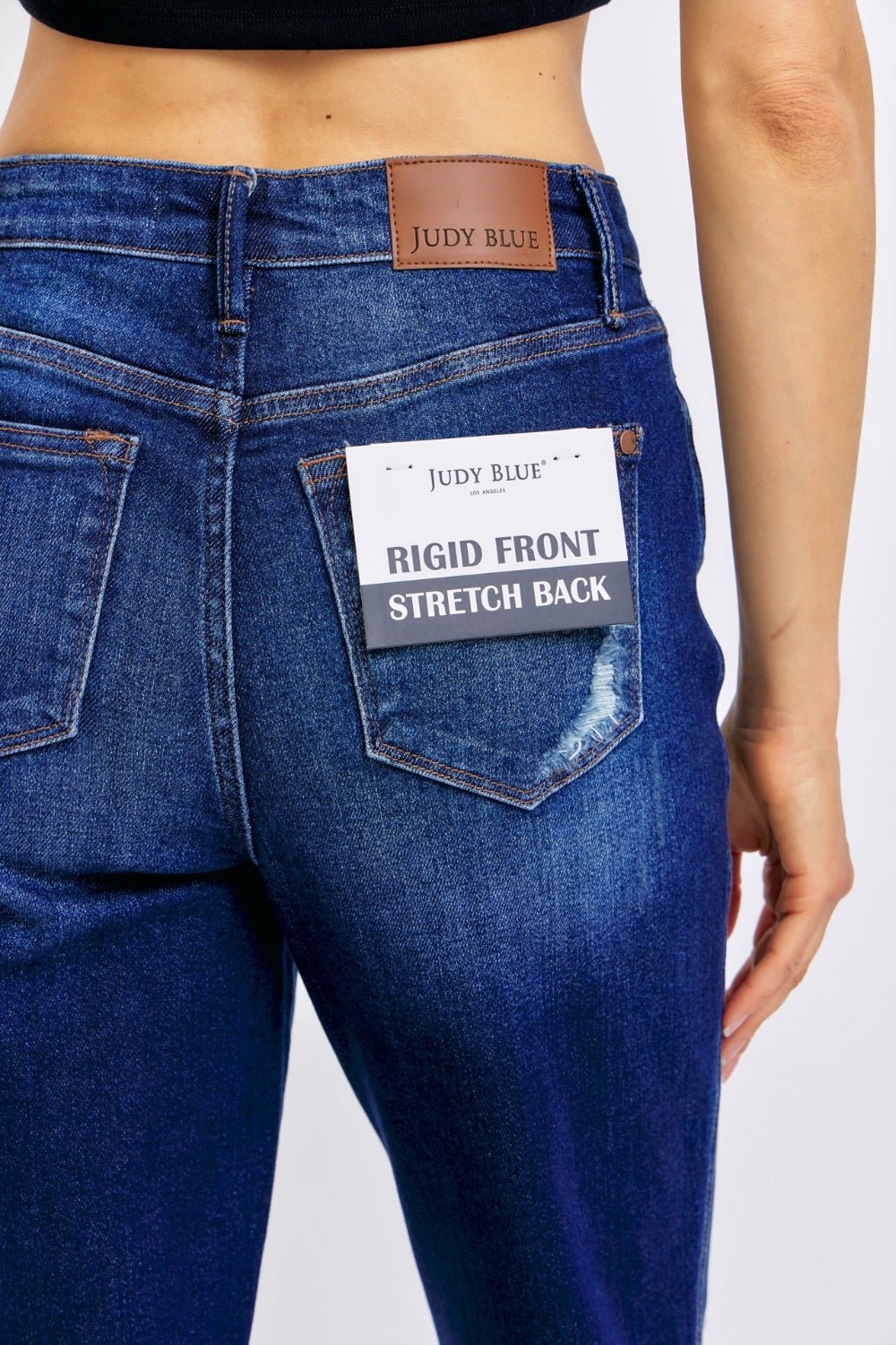 Terri High Rise Rigid Magic Heavy Destroyed Straight Jeans - Driftwood Boutique