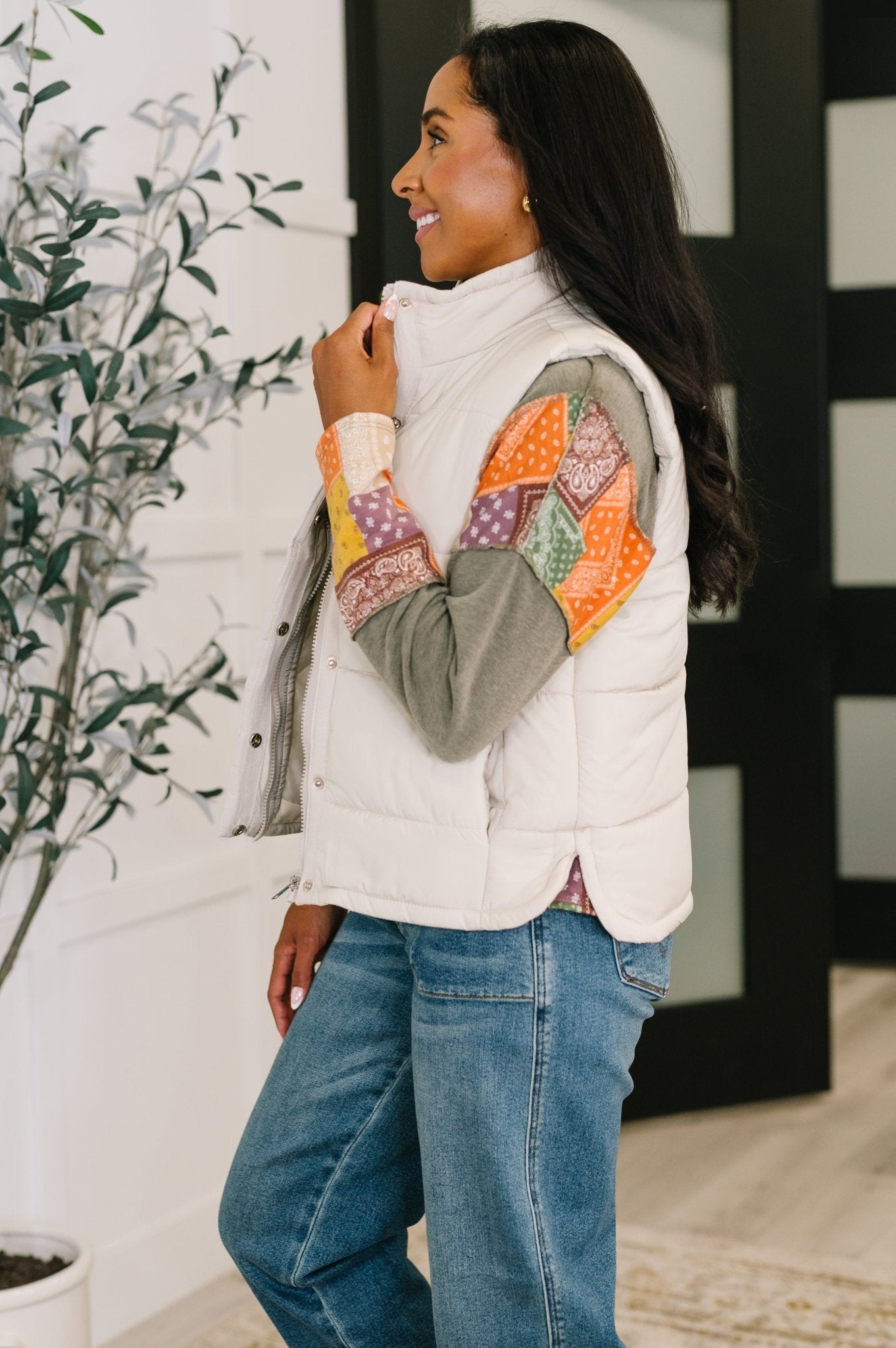 That's What I'm Talkin' About Puffer Vest in Sand Beige - Driftwood Boutique