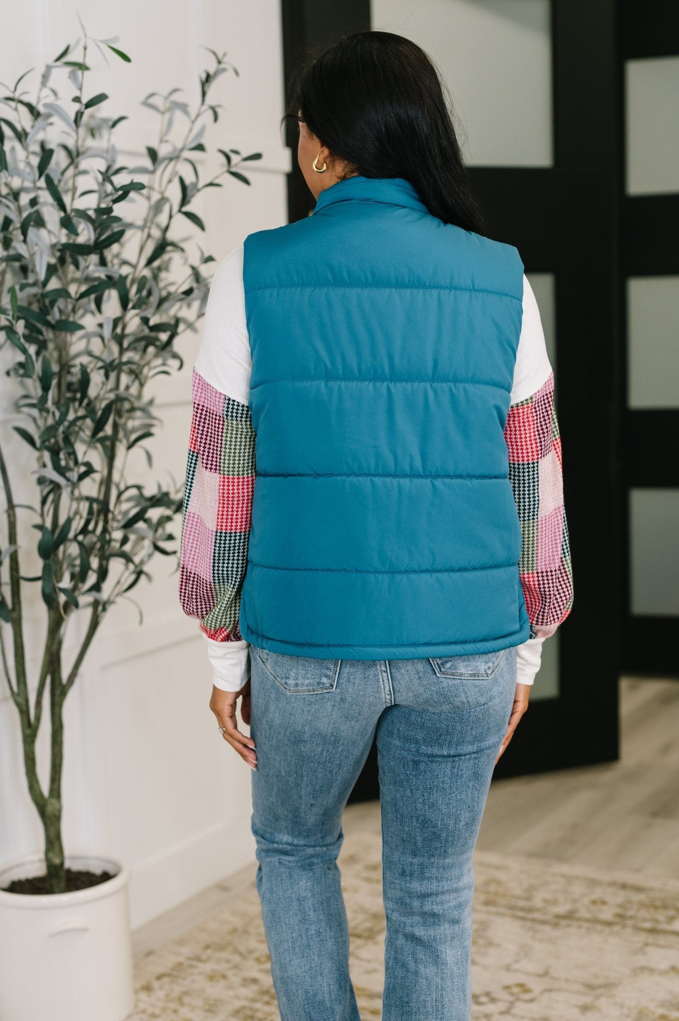 That's What I'm Talkin' About Puffer Vest in Teal - Driftwood Boutique