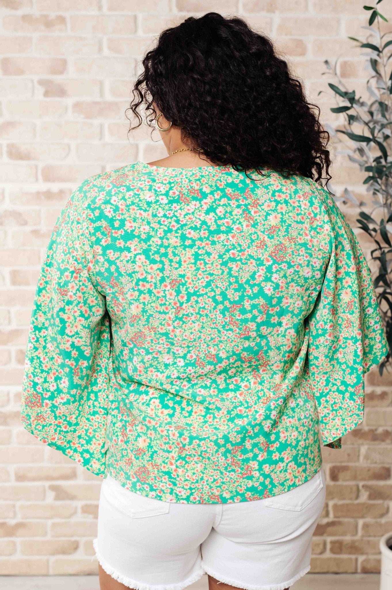 The Future's Open Wide V - Neck Batwing Top - Driftwood Boutique