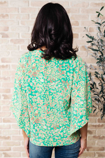 The Future's Open Wide V - Neck Batwing Top - Driftwood Boutique