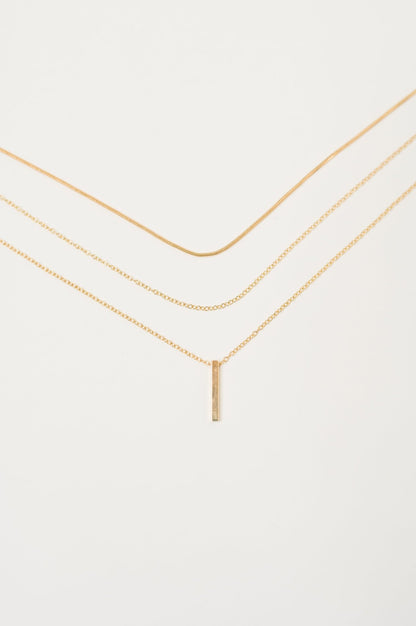 The Signature Set Layered Necklace Set in Gold - Driftwood Boutique