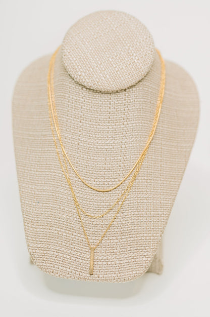 The Signature Set Layered Necklace Set in Gold - Driftwood Boutique