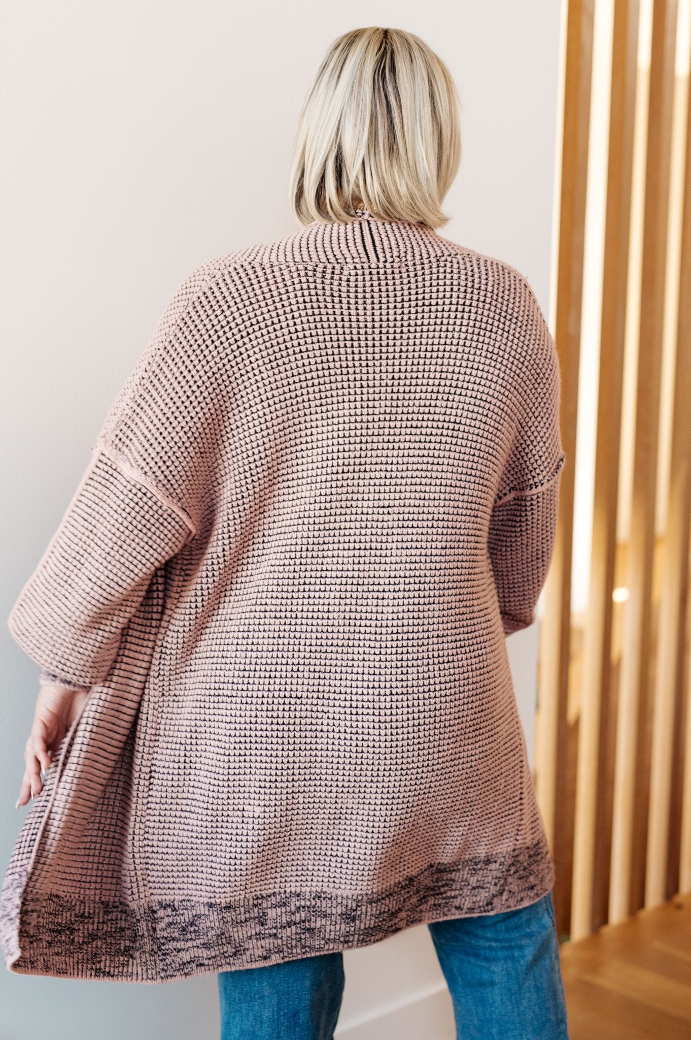 The Way It Was Cardigan in Mauve - Driftwood Boutique