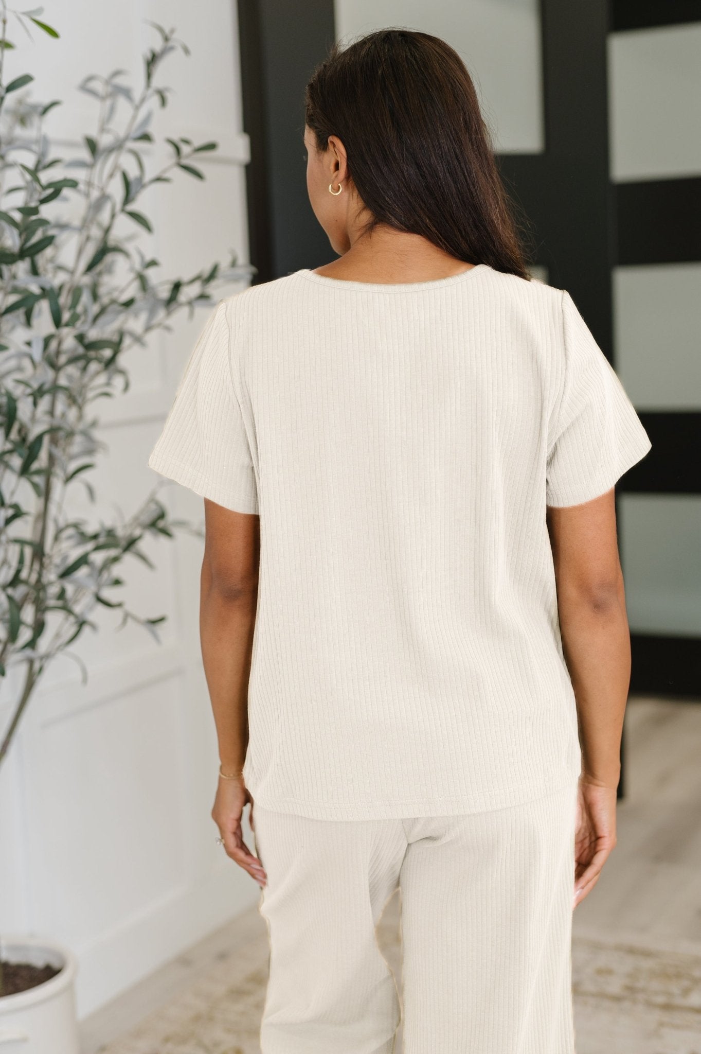 Thyme Boxy Tee in Cream - Driftwood Boutique
