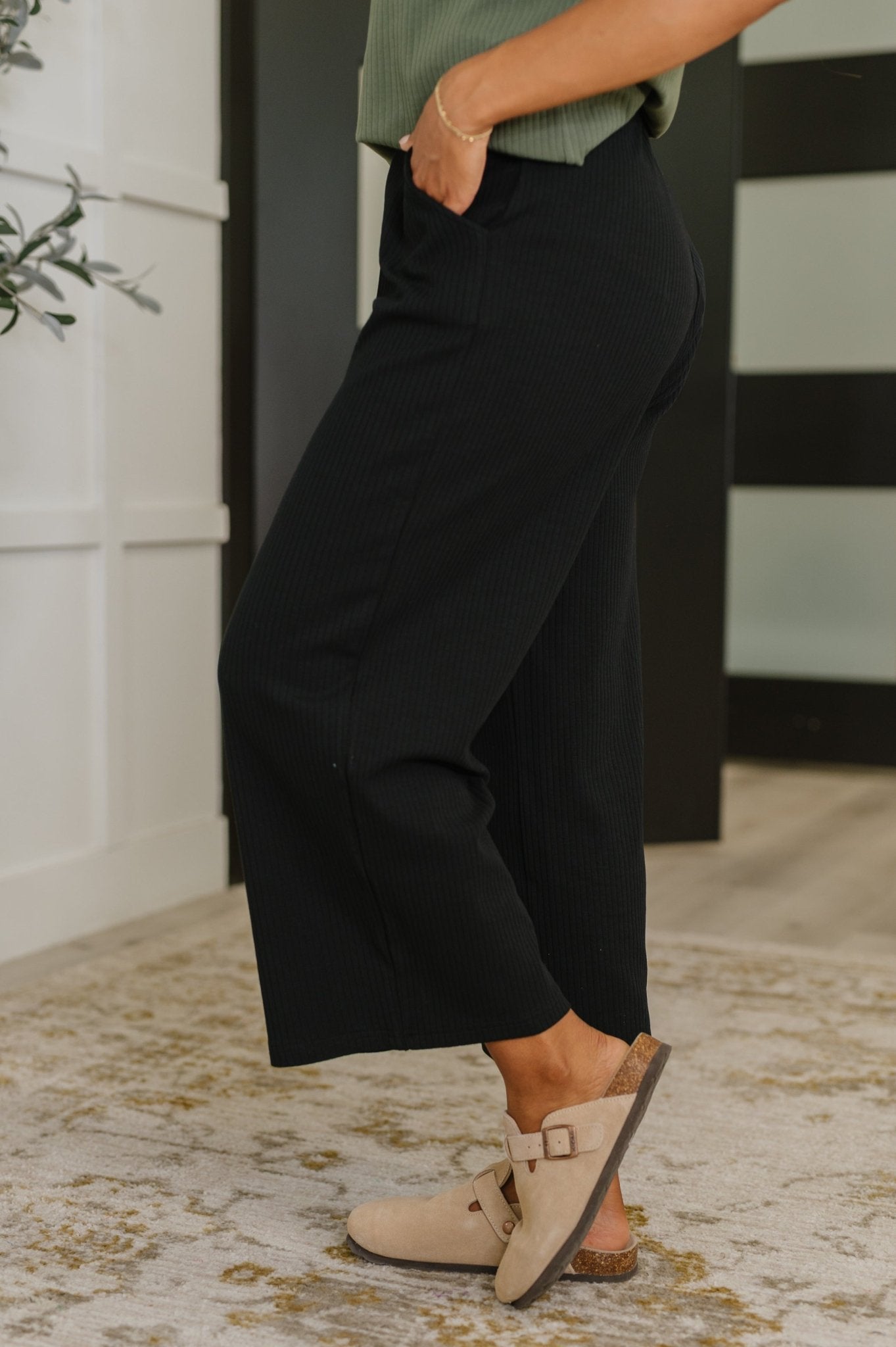 Thyme Culottes in Black - Driftwood Boutique