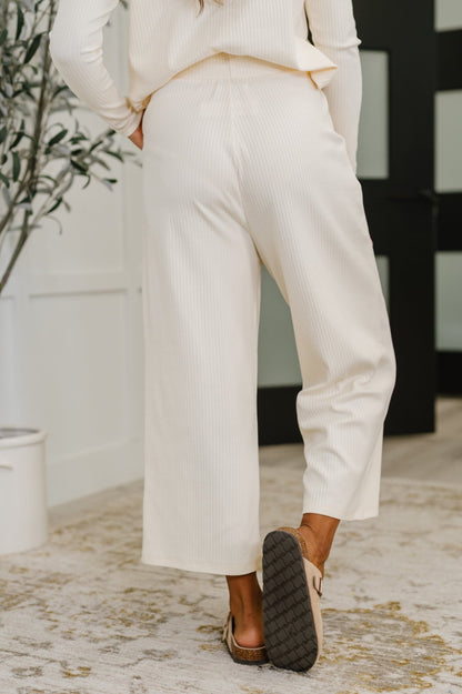 Thyme Culottes in Cream - Driftwood Boutique