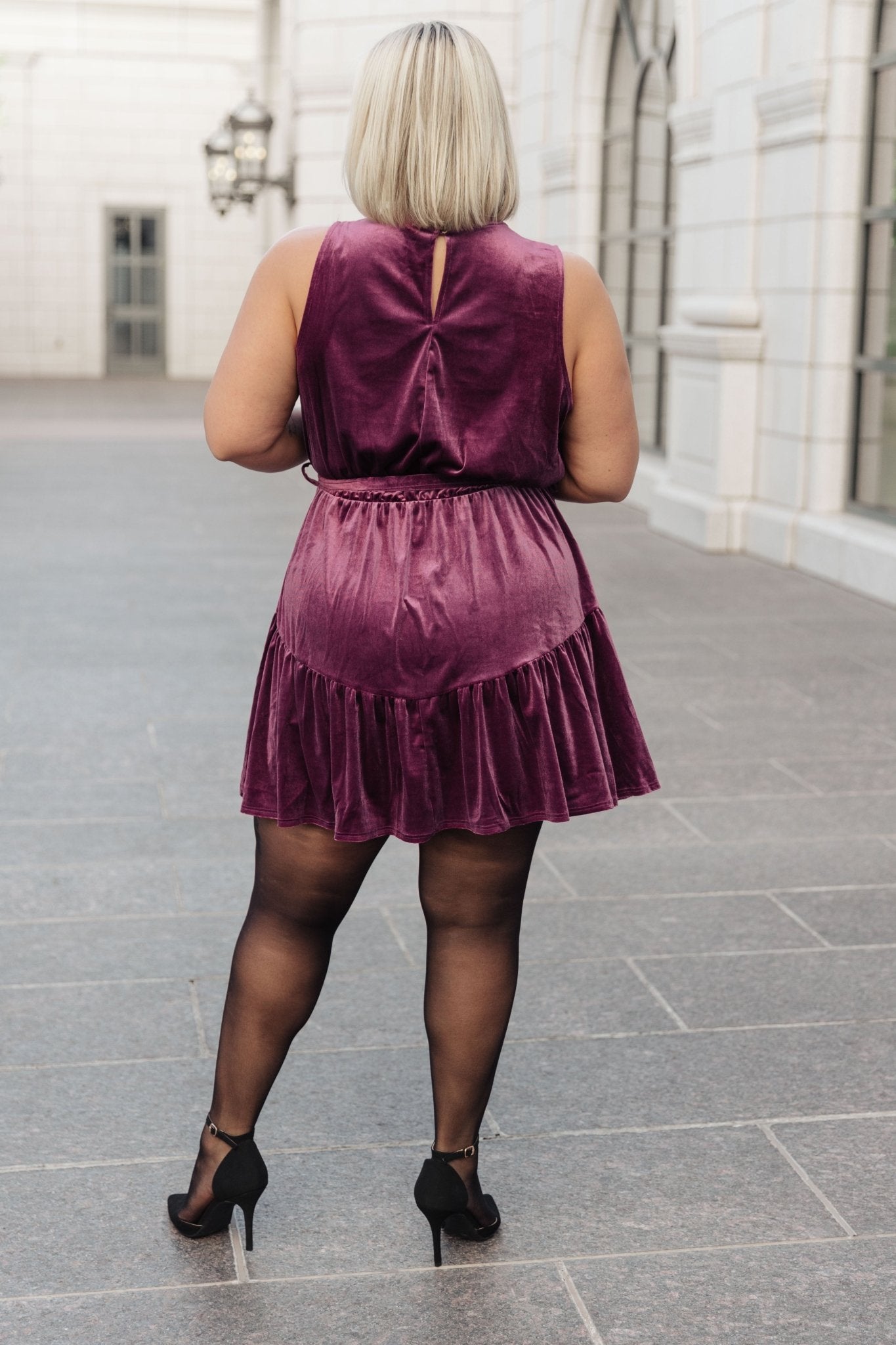 Tied In A Bow Velvet Dress - Driftwood Boutique