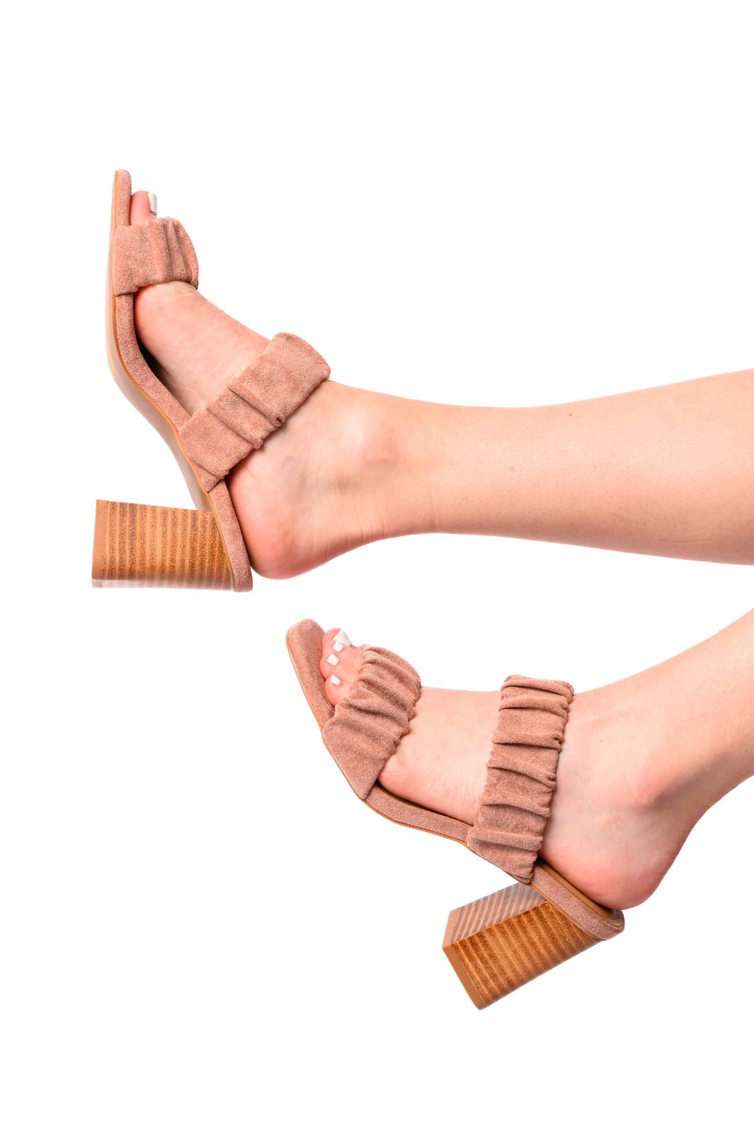 Tropic Like it's Hot Heels in Blush Suede - Driftwood Boutique