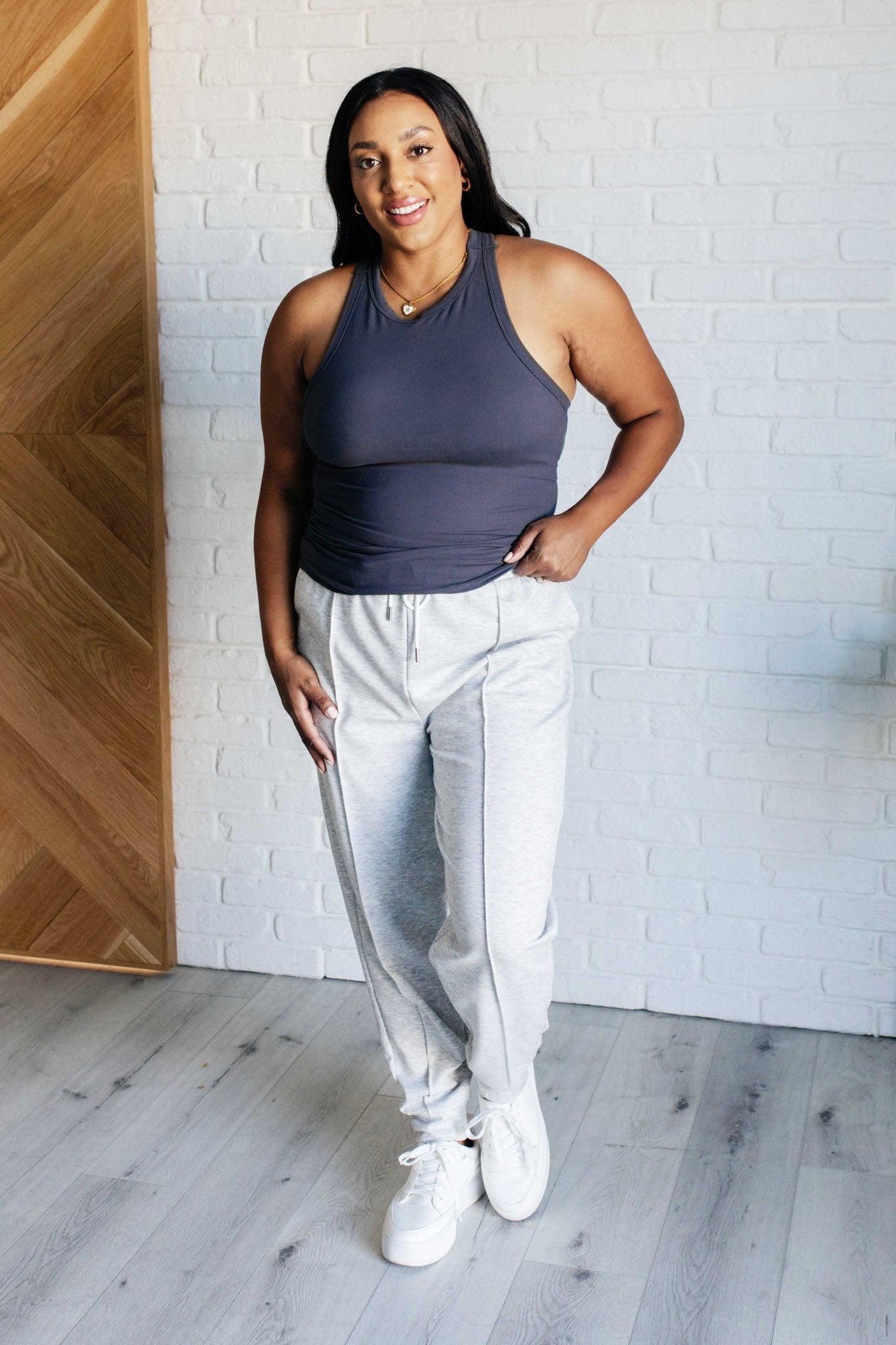 Truly Loyal Racerback Tank in Charcoal - Driftwood Boutique