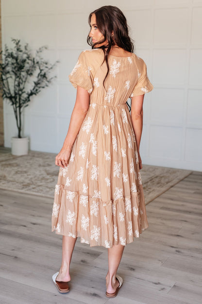Trusting My Intuition Balloon Sleeve Dress in Camel - Driftwood Boutique