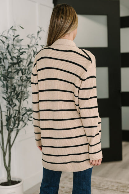 Under Wraps Striped Cardigan - Driftwood Boutique