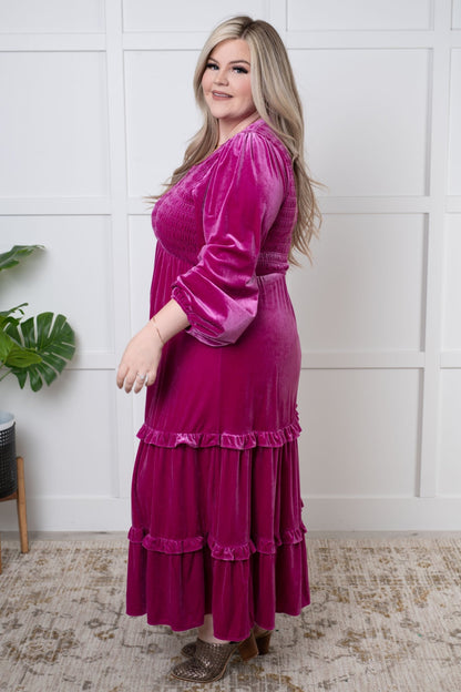 Velvet Flamenco Maxi Dress - Driftwood Boutique