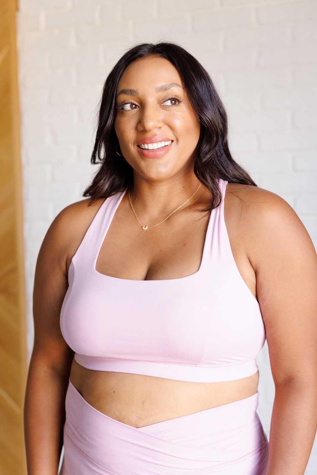 Working Out My Ego Cross Back Sports Bra in Mauve Peony - Driftwood Boutique