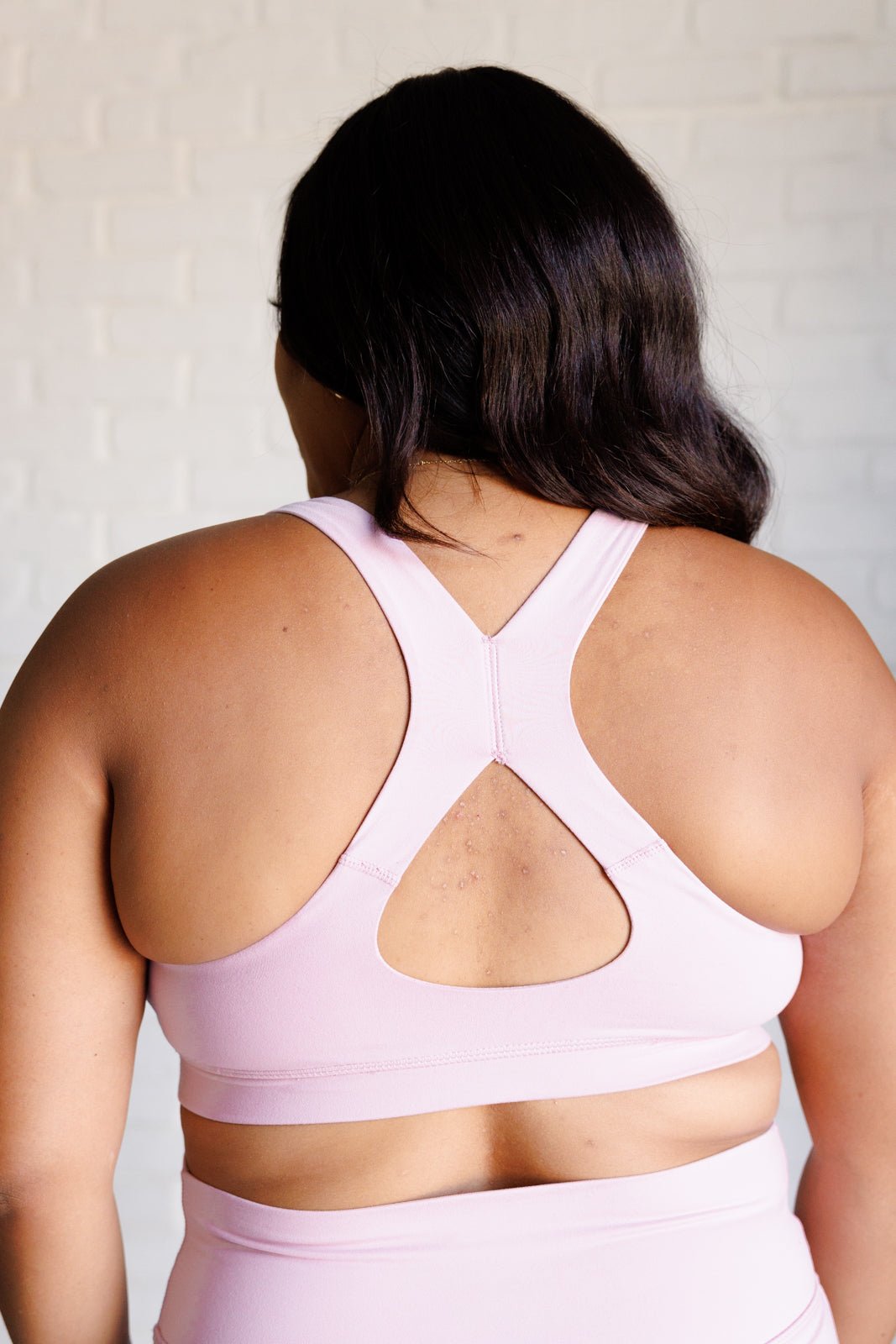 Working Out My Ego Cross Back Sports Bra in Mauve Peony - Driftwood Boutique