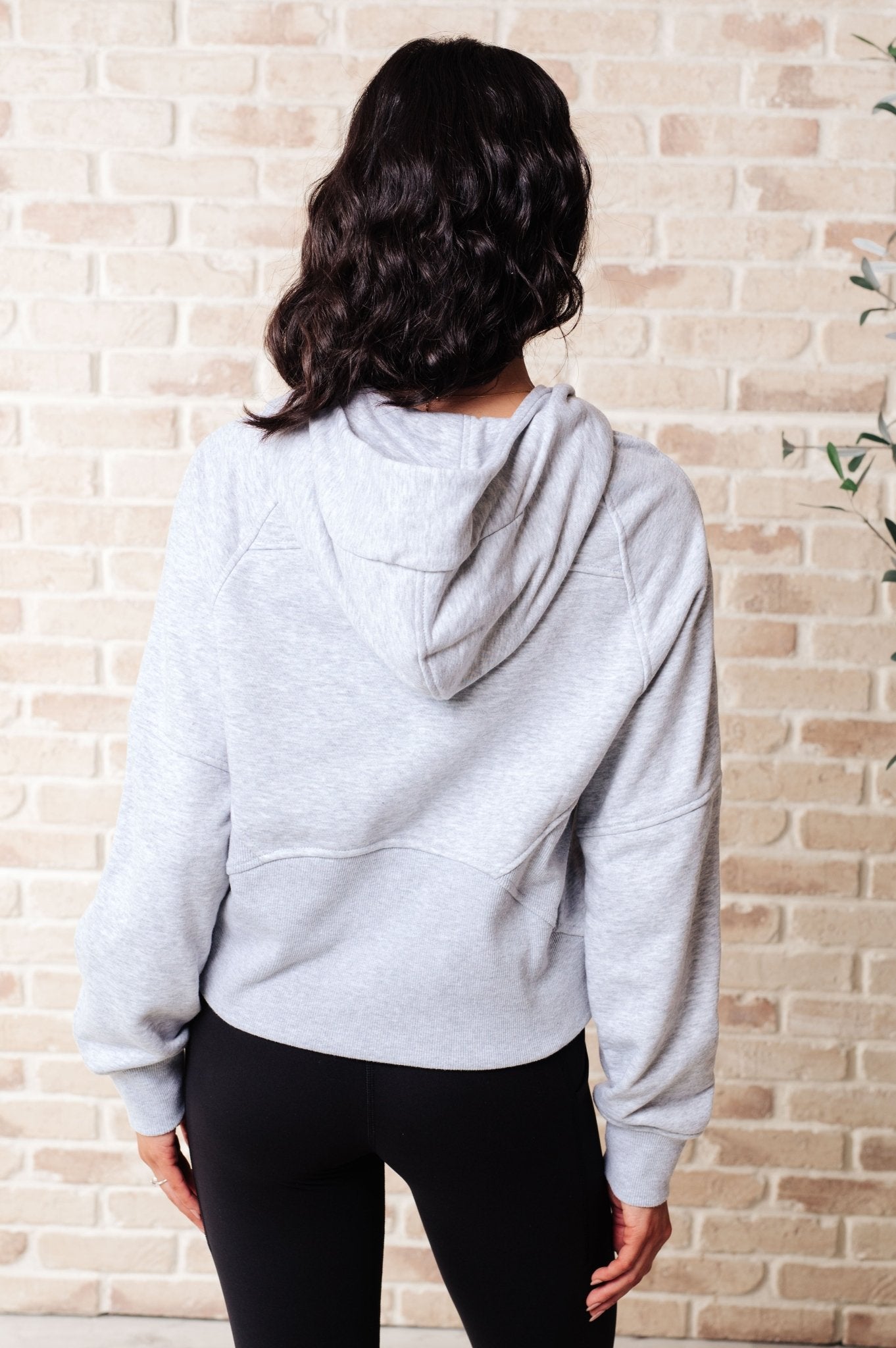 Working Up A Sweat Hooded Pullover in Grey - Driftwood Boutique