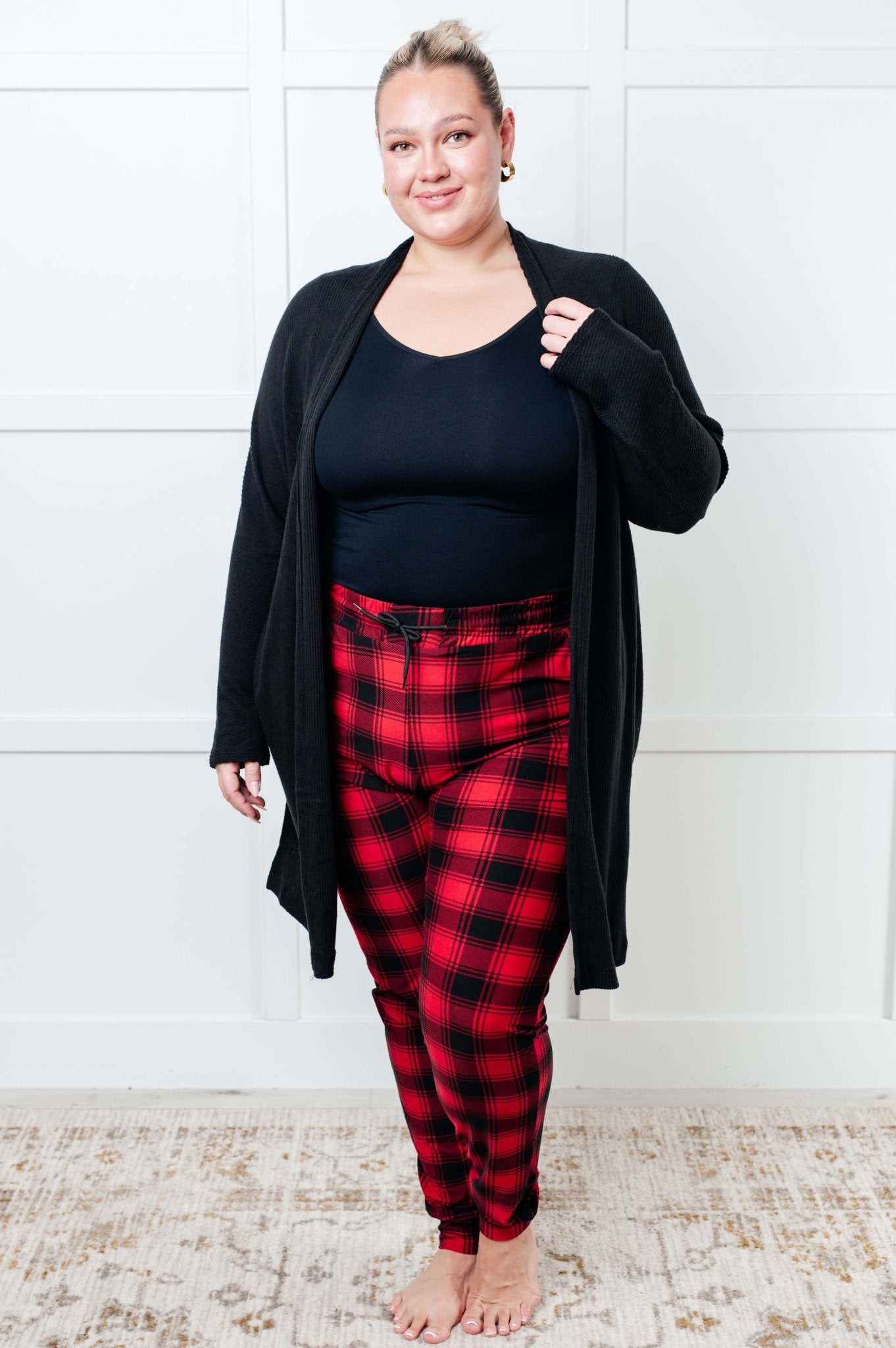 Your New Favorite Joggers in Red Plaid - Driftwood Boutique