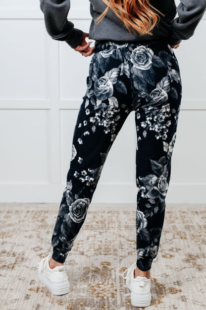 Your New Favorite Joggers in Rose Print - Driftwood Boutique