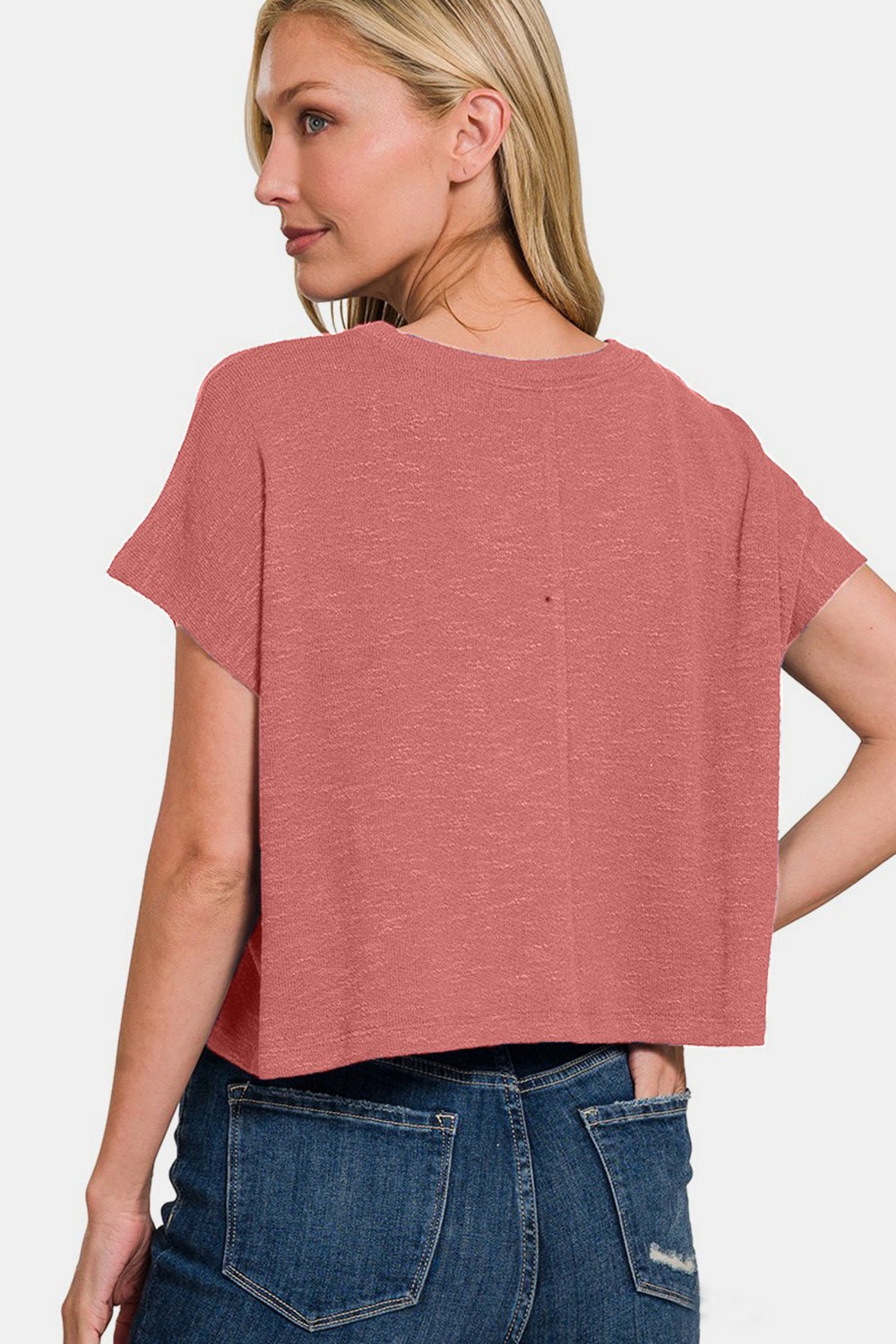 Zenana Round Neck Short Sleeve T-Shirt - Driftwood Boutique