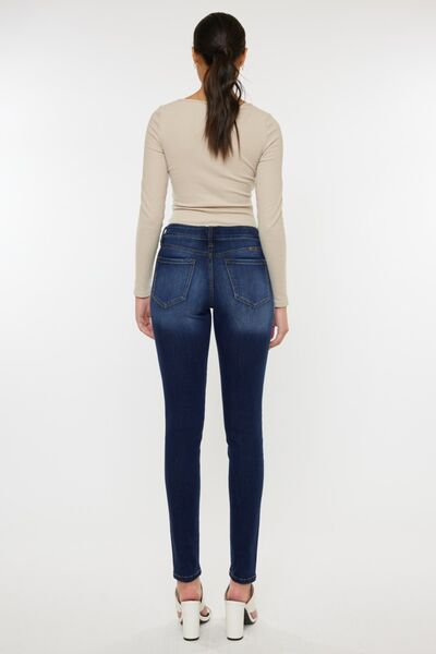 Gracie Mid Rise Gradient Wash Skinny Jeans