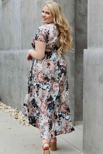 Heimish Give Me Roses Full Size Floral Maxi Wrap Dress