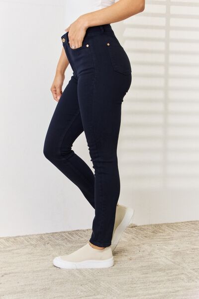 Vera Garment Dyed Control Top Skinny Jeans