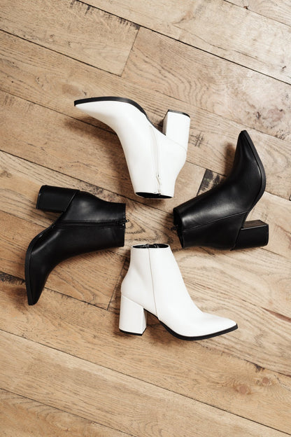 Amari Ankle Boots in White - Driftwood Boutique
