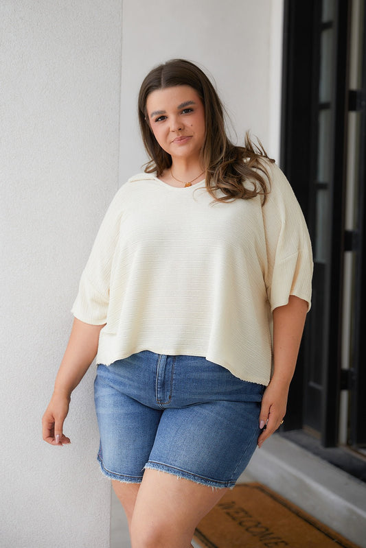 Brianna Boxy Crop Top - Driftwood Boutique