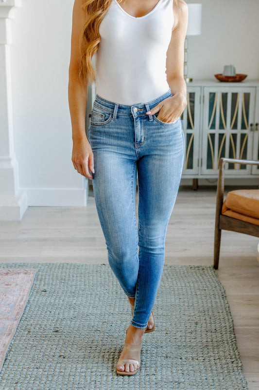 Catherine Mid Rise Vintage Skinny Jeans - Driftwood Boutique