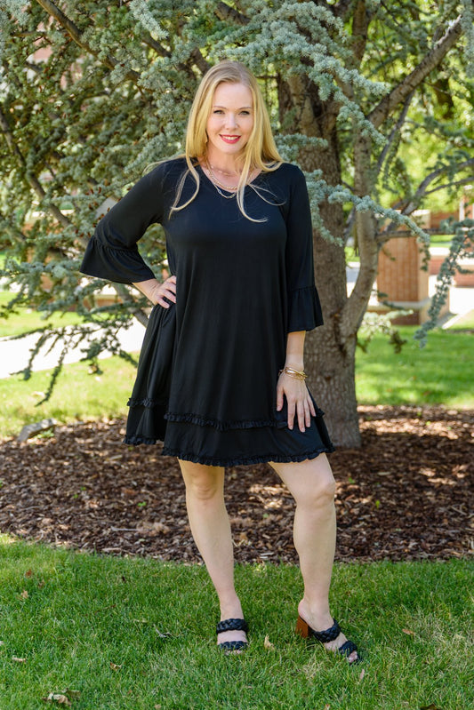 Coast Dress in Black - Driftwood Boutique