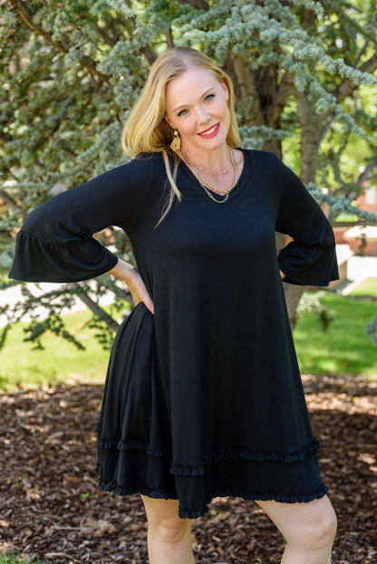 Coast Dress in Black - Driftwood Boutique