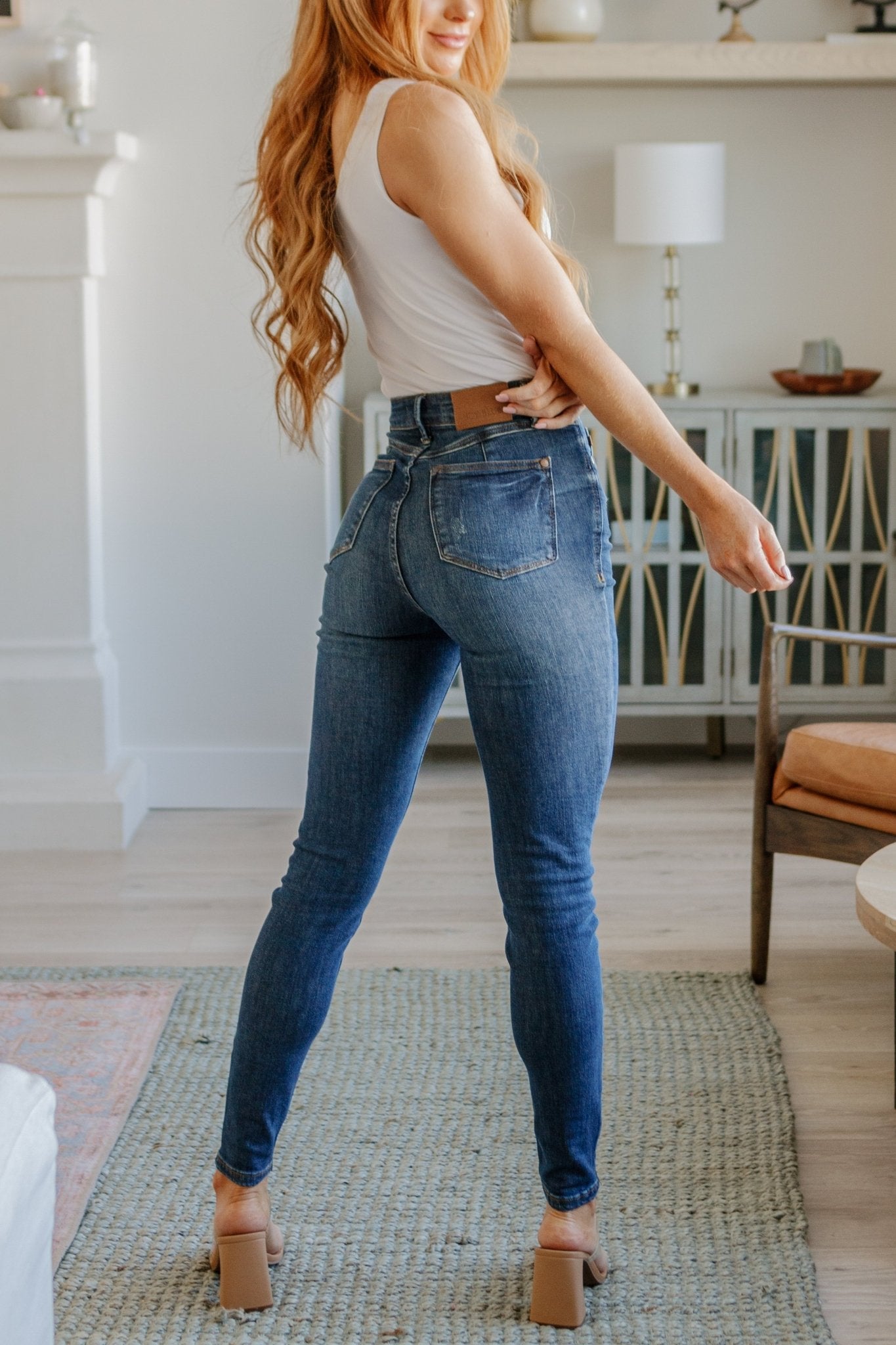 Cora High Rise Control Top Skinny Jeans - Driftwood Boutique